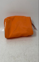 Load image into Gallery viewer, Clinique Womens Orange Zipper Cosmetic Makeup Bag With Tag