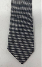 Load image into Gallery viewer, Giorgio Armani Mens Gray Argyle Keeper Loop Adjustable Pointed Tie