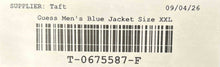 Load image into Gallery viewer, Guess Mens Blue Long Sleeve Full-Zip Hooded Windbreaker Jacket Size 2XL