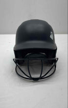 Load image into Gallery viewer, Adidas Black Clima Cool Full-Face Guard Softball Batting Helmet
