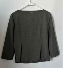 Load image into Gallery viewer, Ann Taylor Loft Womens Gray 3/4 Sleeves Boat Neck Blouse Top Size 4