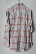 Load image into Gallery viewer, Tommy Bahama Mens White Plaid Long Sleeve Spread Collar Button-Up Shirt Size M