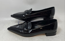 Load image into Gallery viewer, Perisis Womens Black Patent Leather Slip-On Pointed Toe Loafer Shoes Size 7