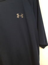 Load image into Gallery viewer, Under Armour Mens Blue Short Sleeve Crew Neck Logo Activewear T-Shirt Size XXL