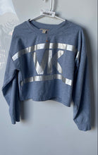 Load image into Gallery viewer, Michael Kors Womens Light Blue Heather Long Sleeve Pullover Sweatshirt Size L