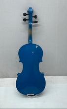 Load image into Gallery viewer, Mendini By Cecilio Blue Right-Handed 4 String Acoustic Violin With Bow In Case