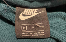 Load image into Gallery viewer, Nike Womens Hunter Green Long Sleeve Cropped Pullover Hoodie Size Medium