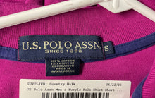 Load image into Gallery viewer, US Polo Assn. Mens Purple Cotton Short Sleeve Collared Polo Shirt Size Small