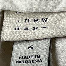 Load image into Gallery viewer, A New Day Womens White Flat Front Slash Pocket Straight Leg Trouser Pants Size 6