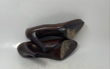 Load image into Gallery viewer, Stuart Weitzman Womens Brown Slip-On Block Platform Pump Heels Size 8.5