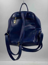Load image into Gallery viewer, Cianmi Veasrge Womens Blue Quilted Adjustable Strap Backpack Damaged