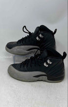 Load image into Gallery viewer, Nike Kids Air Jordan 12 Retro Gray Black Lace-Up Sneaker Shoes Size 5.5Y