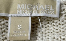 Load image into Gallery viewer, Michael Kors Womens Beige Knitted V-Neck Sweater Blouse Top Size Small