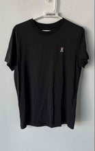 Load image into Gallery viewer, Psycho Bunny Mens Black Pima Cotton Short Sleeve Crew Neck Pullover T-Shirt Sz 4