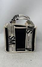 Load image into Gallery viewer, Steve Madden Womens Black White Adjustable Crossbody Strap Satchel Handbag