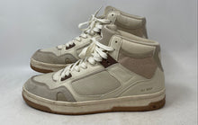 Load image into Gallery viewer, Pull & Bear Mens Beige Leather High Top Lace-Up Sneaker Shoes Size 11
