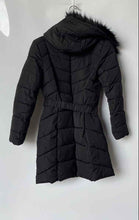 Load image into Gallery viewer, Guess Womens Black Long Sleeve Front Full-Zip Winter Puffer Jacket Size Medium