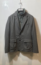 Load image into Gallery viewer, Banana Republic Mens Gray Long Sleeve Pockets Two-Button Blazer Size M