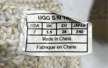 Load image into Gallery viewer, UGG Womens Classic Cardy Beige Round Toe Knit Winter Bootie Size 7