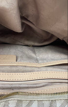 Load image into Gallery viewer, Michael Kors Womens Grayson Beige Signature Crossbody Strap Satchel Bag