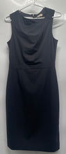 Load image into Gallery viewer, Banana Republic Womens Black Sleeveless Round Neck Back Zip Sheath Dress Size 4
