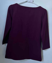 Load image into Gallery viewer, Tommy Hilfiger Womens Purple 3/4 Sleeve Round Neck Pullover Sweater Size XS