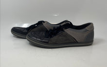 Load image into Gallery viewer, Geox Mens Gray Leather Round Toe Lace-Up Low Top Sneakers Shoes Size 11