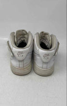 Load image into Gallery viewer, Nike Kids Air Force 1 Mid '07 White Leather Lace-Up Sneaker Shoes Size 3Y