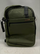 Load image into Gallery viewer, Duchamp Mens Green Black Adjustable Strap Inner Pockets Shoulder Backpack