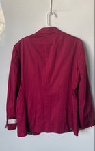 Load image into Gallery viewer, J. Ferrar Mens Red Long Sleeve Two-Button Blazer Size 44R With Tag