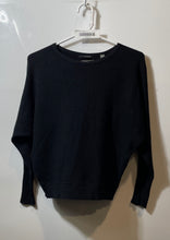 Load image into Gallery viewer, T Tahari Womens Black Dolman Sleeve Crew Neck Pullover Sweater Size Medium