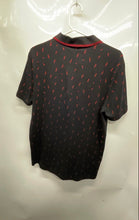 Load image into Gallery viewer, Hugo Boss Mens Black Printed Short Sleeve Collared Slim Fit Polo Shirt Size L