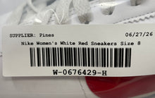 Load image into Gallery viewer, Nike Womens Cortez DN1791-108 White Red Low Top Lace-Up Sneaker Shoes Size 8