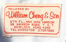 Load image into Gallery viewer, William Cheng & Son Mens Blue Long Sleeve Collared Dress Shirt Size 38