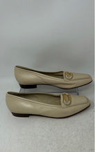 Load image into Gallery viewer, Bally Womens Beige Leather Slip-On Closed Toe Loafer Flats Size 8 M