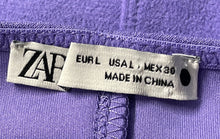 Load image into Gallery viewer, Zara Womens Light Purple Scoop Neck Sleeveless Cropped Blouse Top Size Large