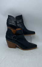Load image into Gallery viewer, Franco Sarto Womens Louella Black Leather Pointed Toe Ankle Booties Size 10 M