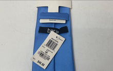 Load image into Gallery viewer, Bar III Mens Blue Satin Keeper Loop Adjustable Pointed Tie With Tags