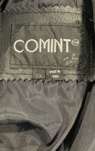 Load image into Gallery viewer, Comint Womens Black Genuine Leather Long Sleeve Button Front Coat Size 2X