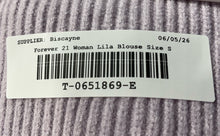 Load image into Gallery viewer, Forever 21 Womens Lilac Long Bell Sleeve Square Neck Cropped Blouse Top Size S
