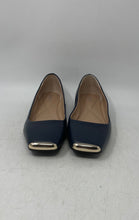 Load image into Gallery viewer, Alfani Womens Neptoon Blue Leather Slip-On Round Toe Ballet Flats Size 8M