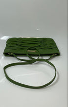 Load image into Gallery viewer, Michael Kors Womens Webster Green Ruched Inner Pocket Small Crossbody Bag
