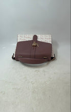 Load image into Gallery viewer, Aldo Womens Pink Purple And White Monogram Top Handle Flap Satchel Purse