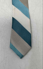 Load image into Gallery viewer, Perry Ellis Mens Multicolor Striped Silk Adjustable Designer Formal Pointed Tie