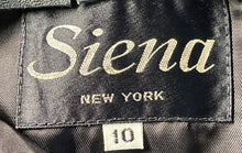 Load image into Gallery viewer, Siena New York Womens Black Leather Straight & Pencil Skirt Sz 10 Missing Button