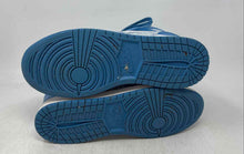 Load image into Gallery viewer, Nike Kids Air Jordan 1 Mid Blue White Lace-Up Mid Top Sneaker Shoes Size 6.5Y
