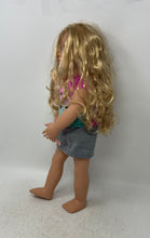 Load image into Gallery viewer, Our Generation Multicolor Heart Print T-Shirt And Skirt Blue Eyes Girl Doll