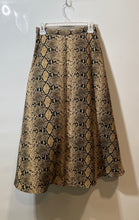 Load image into Gallery viewer, Zara Womens Multicolor Animal Print Side Zip Midi A-Line Skirt Size Medium