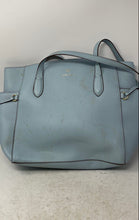Load image into Gallery viewer, Nanette Lepore Womens Light Blue Inner Pockets Double Handle Shoulder Bag