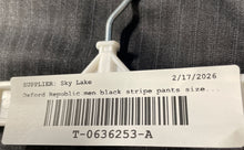 Load image into Gallery viewer, Oxford Republic Mens Black Striped Slash Pockets Dress Pants Size 46x41